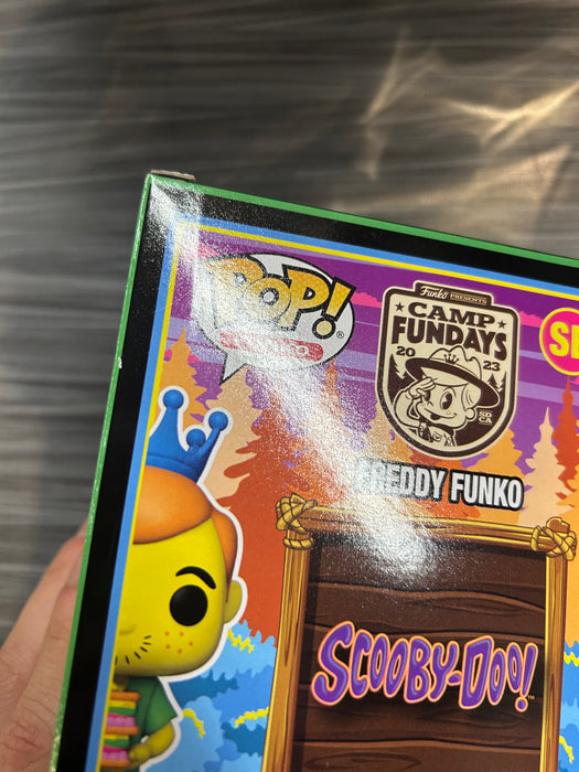 Funko POP! Camp Fundays: Freddy Funko As Shaggy (Blacklight)(2023 Camp Fundays 750 PCS)(Damaged Box)[B] #SE
