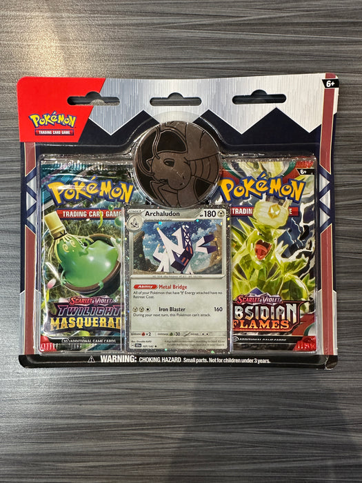 Pokémon Scarlet & Violet Checklane 2 Pack Blister [Twilight Masquerade/Obsidian Flames]
