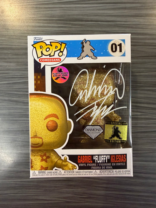 Funko POP! Comedians: Gabriel "Fluffy" Iglesias (Diamond)(Special Edition)(Signed/Gabriel Iglesias)(Damaged Box) #01