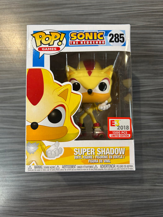 Funko POP! Games: Sonic The Hedgehog - Super Shadow (E3 2018)(1500 PCS)(Damaged Box)[B] #285