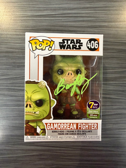 Funko POP! Star Wars: Gamorrean Fighter (7BAP 105pcs)(Signed/Barry Hanley/JSA) #406