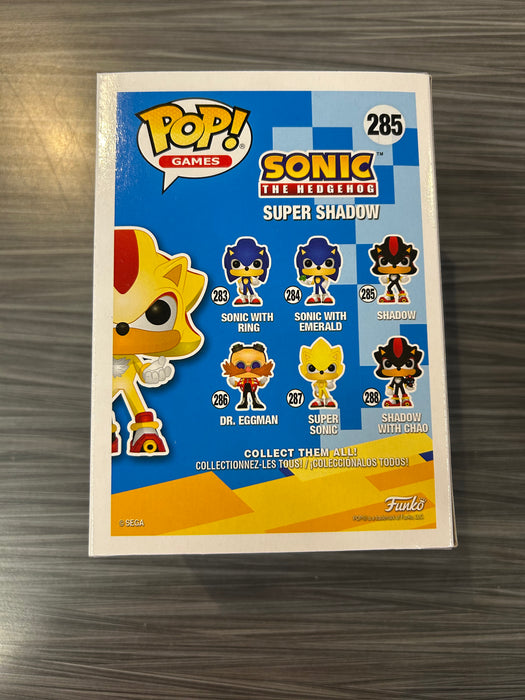 Funko POP! Games: Sonic The Hedgehog - Super Shadow (E3 2018)(1500 PCS)(Damaged Box)[B] #285