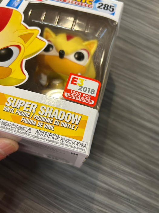 Funko POP! Games: Sonic The Hedgehog - Super Shadow (E3 2018)(1500 PCS)(Damaged Box)[B] #285