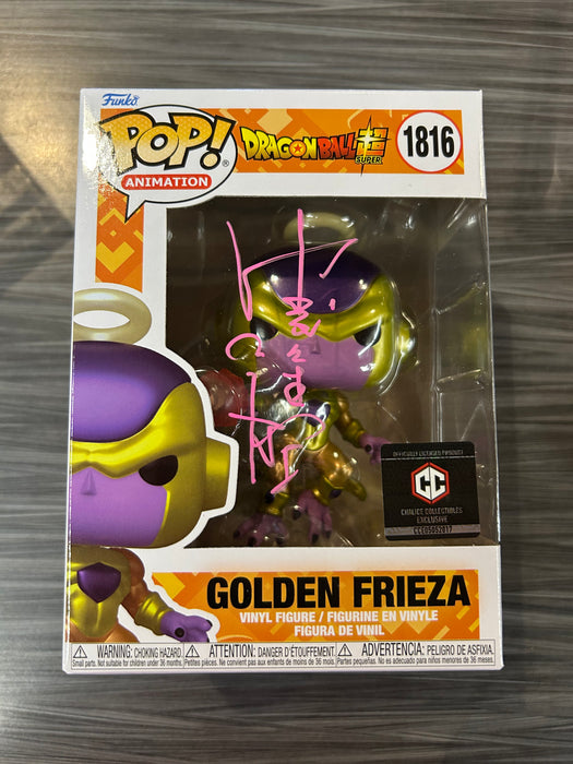 Funko POP! Animation: Dragon Ball Super - Golden Frieza (Chalice)(Signed/Ryusei Nakao/JSA) #1816