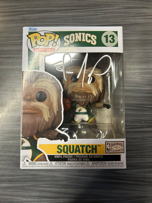 Funko POP! NBA Mascots: Sonics - Squatch (Signed/Shawn Kemp/Schwartz)(Damaged Box) #13