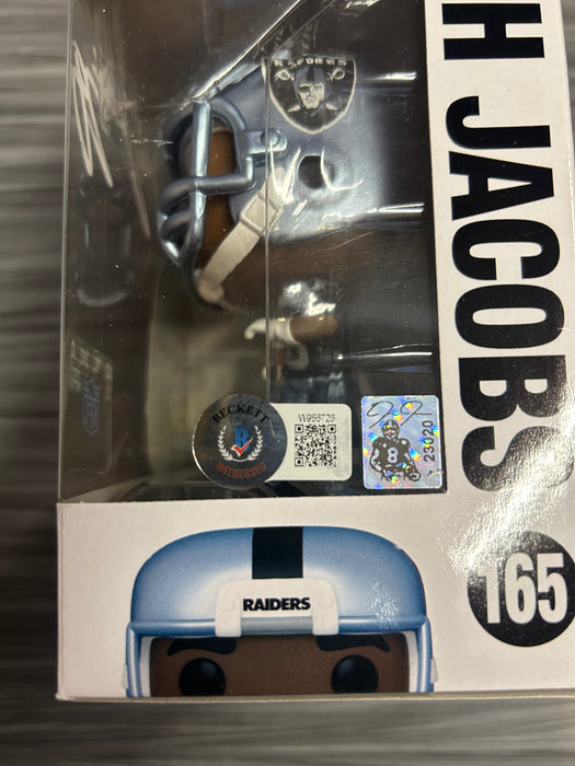 Funko POP! Football: Raiders - Josh Jacobs (Signed/Josh Jacobs/Beckett)(Damaged Box) #165