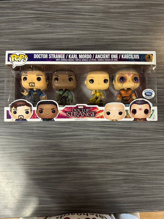 Funko POP! Marvel: Doctor Strange - Doctor Strange/Karl Mordo/Ancient One/Kaecilius (Disney Store)(4000PCS)(Damaged Box)[4-Pack] [B]