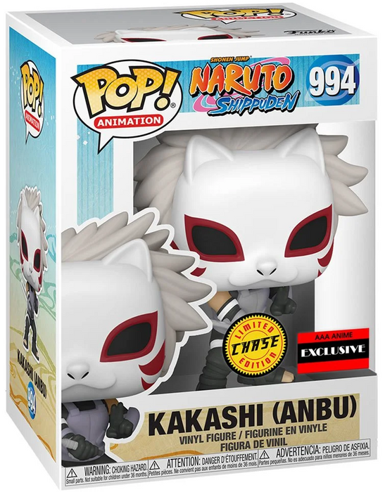 Funko POP! Animation: Naruto Shippuden - Kakashi [Anbu] (CHASE)(AAA)(Damaged Box) #994