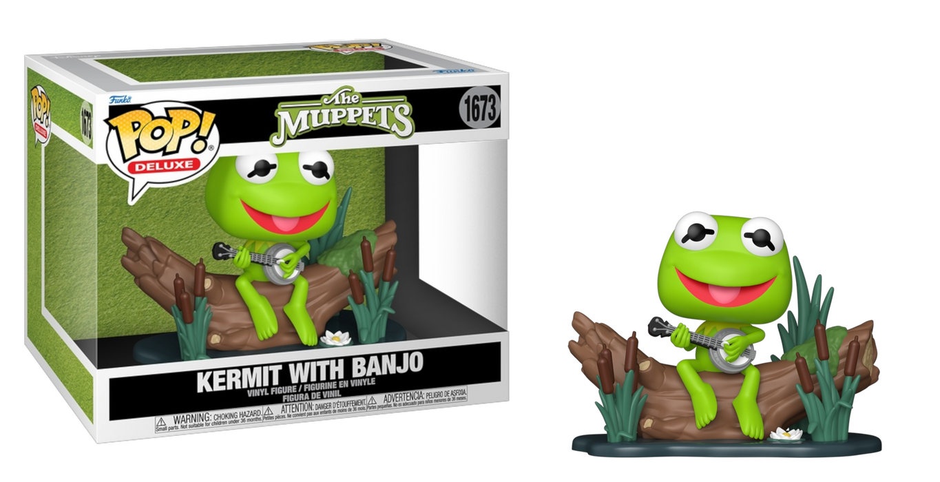Funko POP! Deluxe: The Muppets - Kermit With Banjo (Damaged Box) #1673