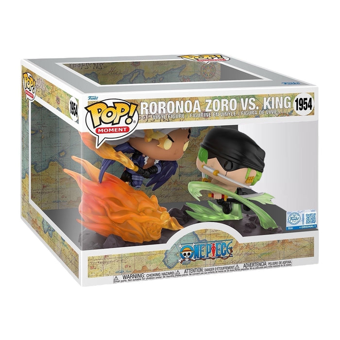 Funko POP! Moment: One Piece - Roronoa Zoro Vs. King (GameStop/Funko Sticker)(Damaged Box) #1954