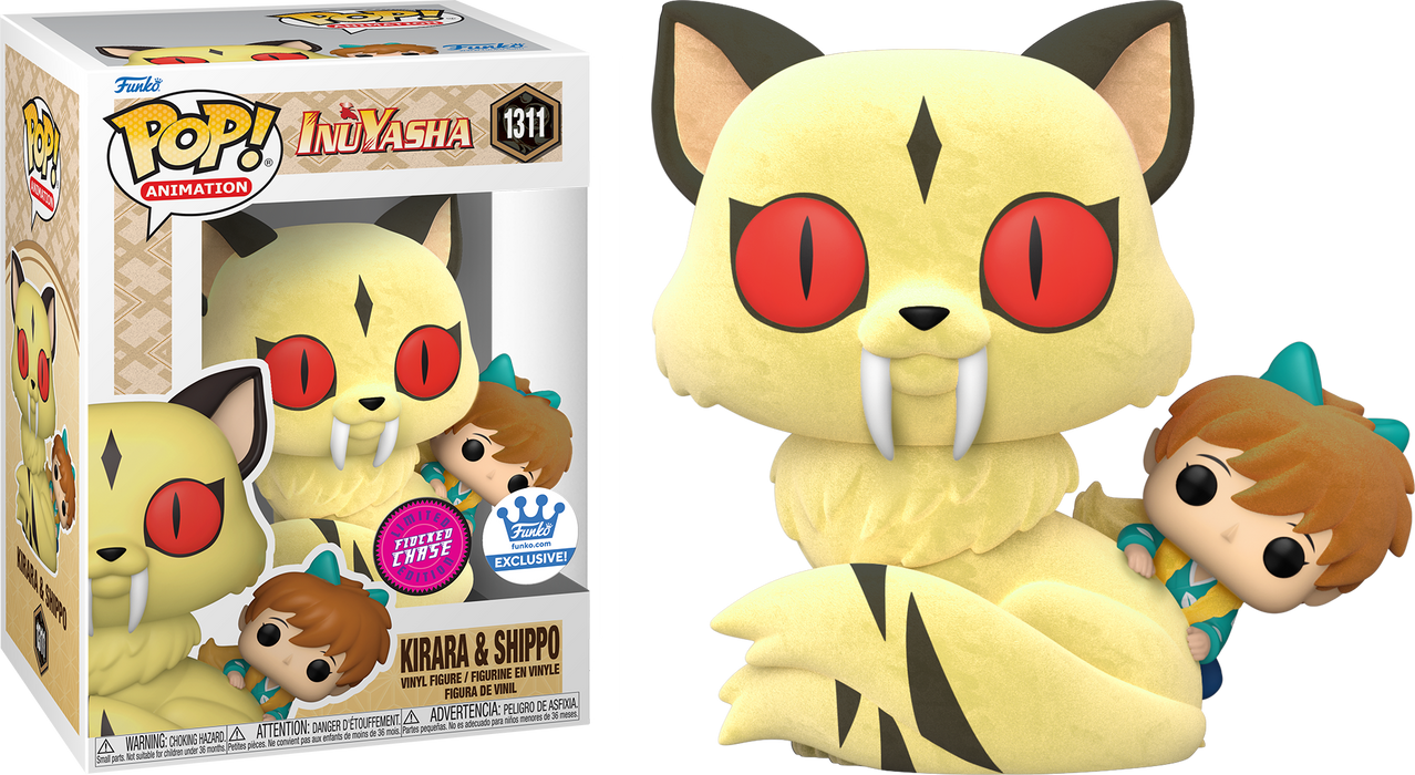 Funko POP! Animation: Inuyasha - Kirara & Shippo (Funko)(Flocked)(CHASE)(Damaged Box) #1311