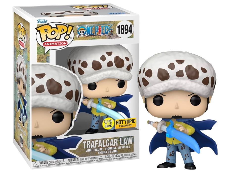 Funko POP! Animation: One Piece - Trafalgar Law (GiTD)(Hot Topic)(Damaged Box) #1894