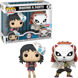 Funko POP! Animation: Demon Slayer - Makomo & Sabito (2023 Fall Convention)(Damaged Box) [2-Pack]