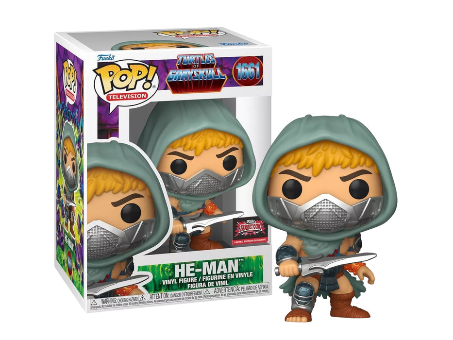 Funko POP! Television: Turtles Of Grayskull - He-Man (2025 TargetCon)(Damaged Box) #1661