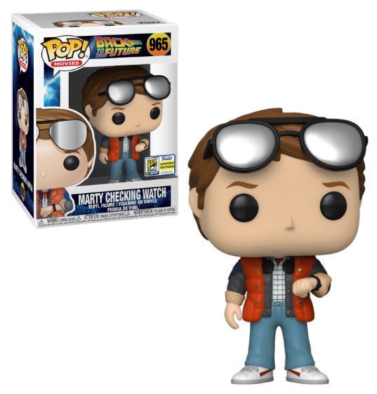 Funko POP! Movies: Back To The Future - Marty Checking Watch (2020 SDCC)(Damaged Box) #965