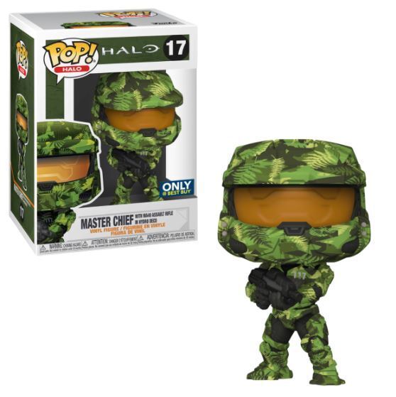 Funko POP! Halo: Master Chief w/ MA40 Assault Rifle in Hydro Deco (Best Buy)(Damaged Box) #17