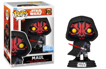 Funko POP! Star Wars Maul Shadow Lord: Maul (Funko Sticker)(Damaged Box) #831