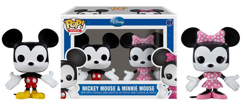 Funko POP! Minis: Disney - Mickey Mouse & Minnie Mouse (Damaged Box) #01