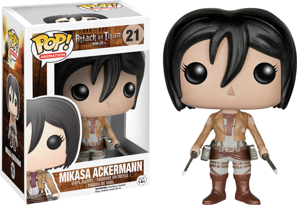 Funko POP! Animation: Attack on Titan - Mikasa Ackermann (Damaged Box) #21
