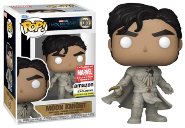 Funko POP! Marvel: Moon Knight (Marvel Corps)(Amazon)(GiTD)(Damaged Box) #1302
