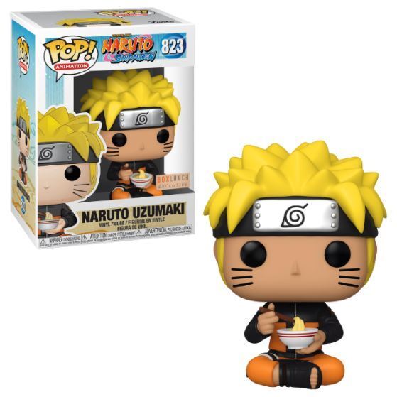 Funko POP! Animation: Naruto Shippuden - Naruto Uzumaki [Eating Noodles](BoxLunch)(Damaged Box) #823