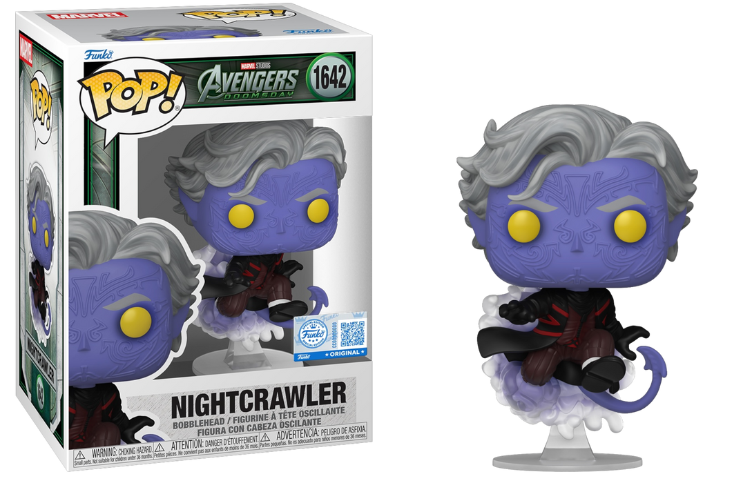 Funko POP! Marvel: Avengers Doomsday - Nightcrawler (Funko Sticker/Entertainment Earth) #1642