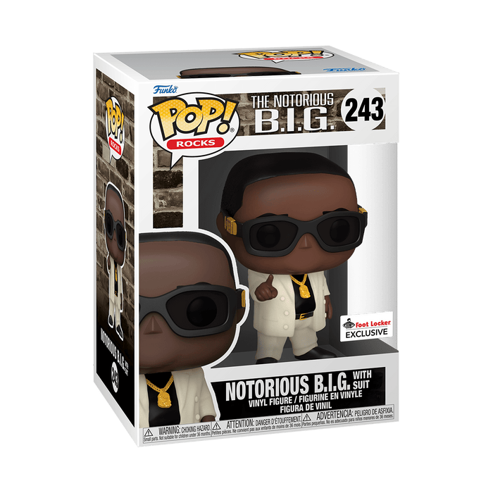 Funko POP! Rocks: The Notorious B.I.G with Suit (Footlocker)(Damaged Box) #243