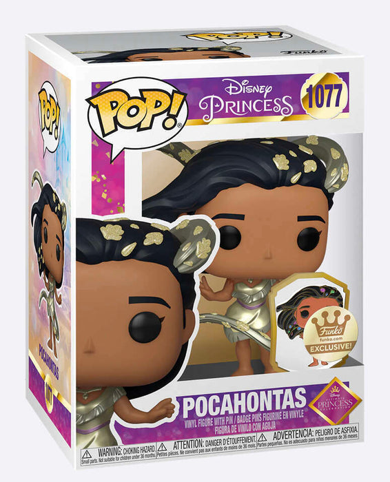 Funko POP! Disney: Princess - Pocahontas[Gold and Pin / With Leaves](Funko)(Damaged Box) #1077