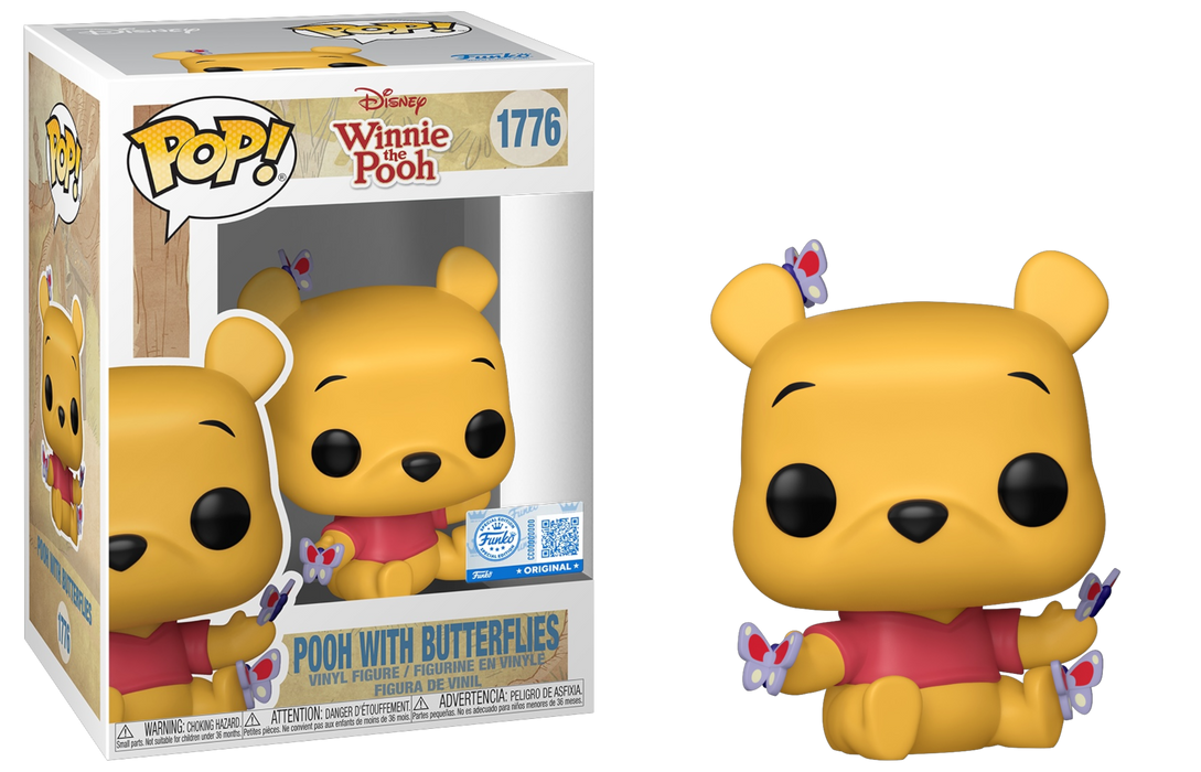 Funko POP! Disney Winnie the Pooh: Pooh with Butterflies (Entertainment Earth/ Funko Sticker) #1776