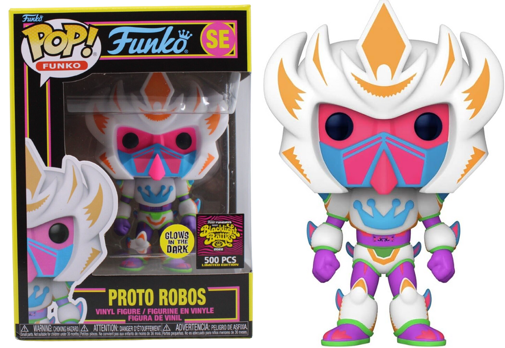 Funko POP! Funko: Proto Robos (GiTD)(2022 Blacklight Battle)(500 PCS)(Damaged Box) #SE