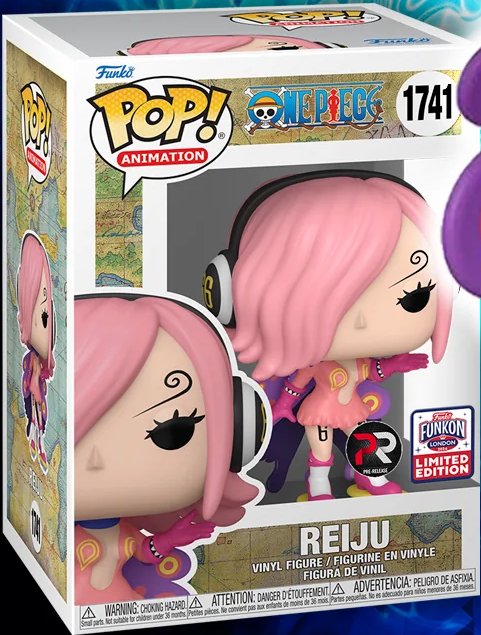 Funko POP! Animation: One Piece - Reiju #1741 (Pre-Release)(2024 Funkon London)(Damaged Box) #1741