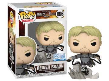 Funko POP! Animation: Attack on Titan - Reiner Braun (Funko Sticker/Gamestop)(Damaged Box) #1996