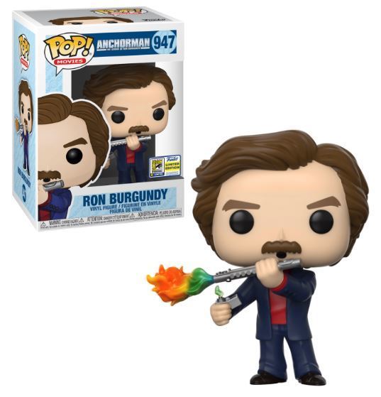 Funko POP! Movies: Anchorman - Ron Burgundy(2020 SDCC)(Damaged Box) #947