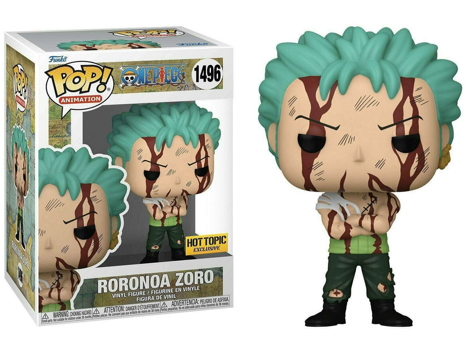 Funko POP! Animation: One Piece - Roronoa Zoro [Blacklight Glow] (Hot Topic) #1496