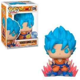 Funko POP! Animation: DragonBall Z - SSGSS Goku (Kaio-Ken Times Twenty)(GiTD)(Special Edition)(Damaged Box) #1256