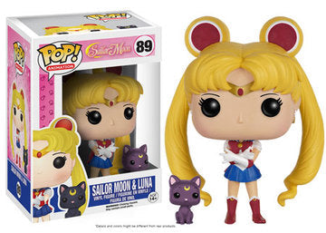 Funko POP! Animation: Sailor Moon - Sailor Moon & Luna (Damaged Box) #89