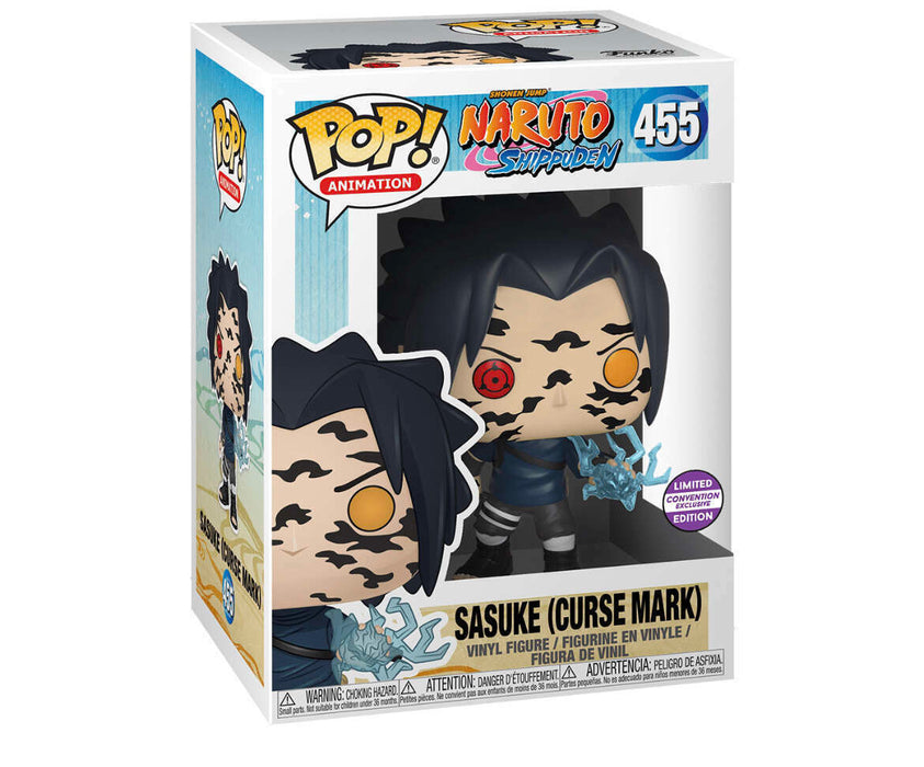 Funko POP! Animation: Naruto Shippuden - Sasuke [Curse Mark](Convention Exclusive)(Damaged Box) #455