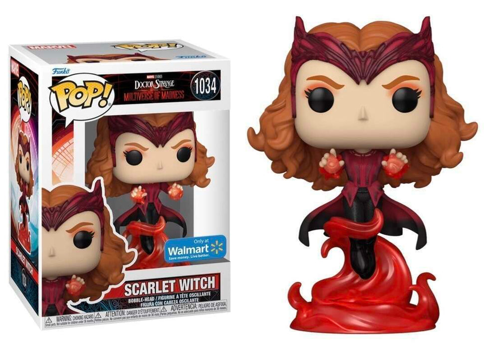Funko POP! Marvel: Doctor Strange In The Multiverse Of Madness - Scarlet Witch (Walmart)(Damaged Box) #1034