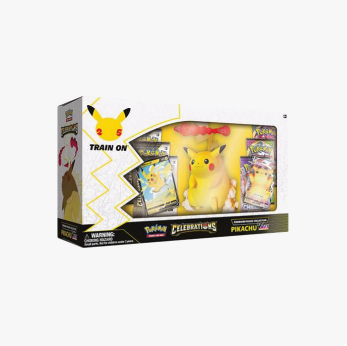 Pokémon TCG 25th Anniversary Celebrations Premium Pikachu VMAX Figure Collection Box