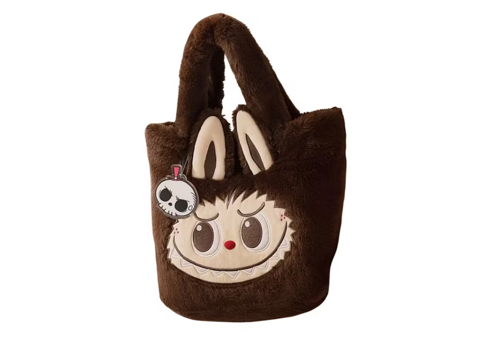 Pop Mart The Monsters Labubu Classic Bag Series Reversible Plush Bag [Brown]
