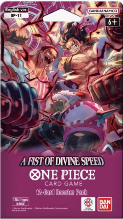 One Piece Card Game: A Fist of Divine Speed - Sleeved Booster Pack