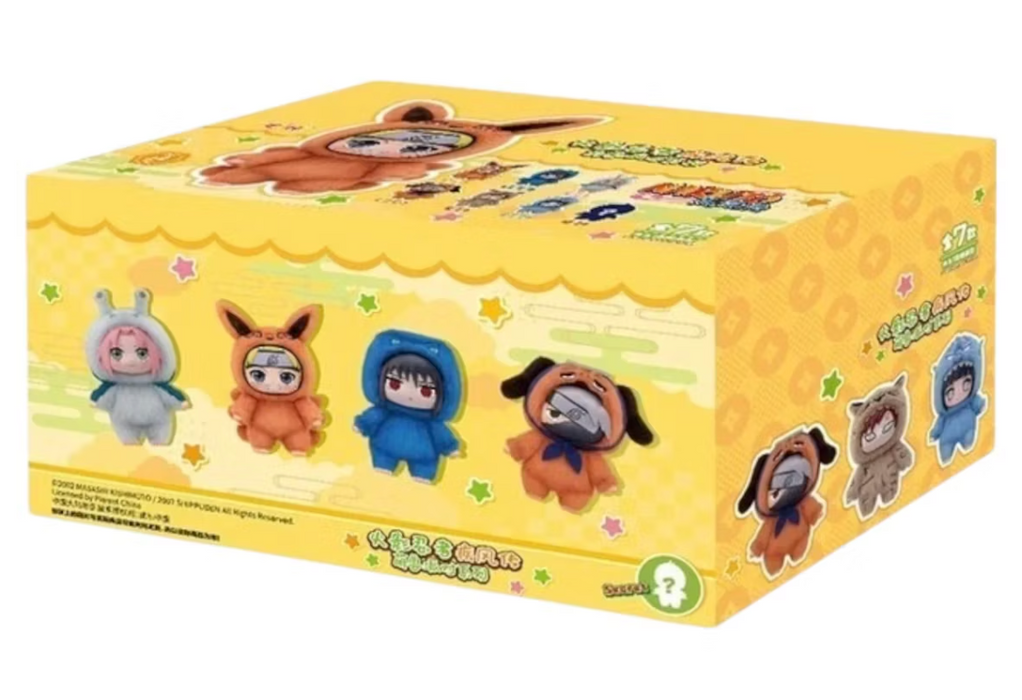 Miniso Top Toy: Naruto Beast Party - Plush Keychains [Sealed Case of 6]