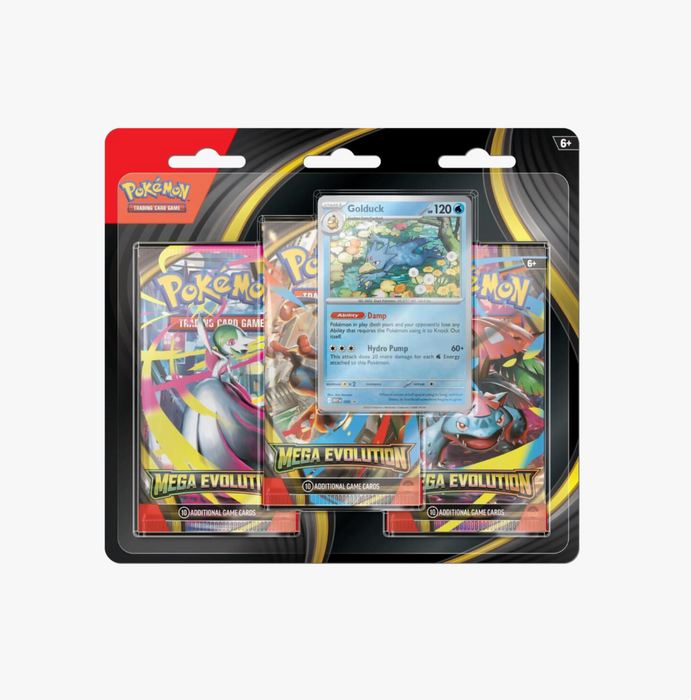 Pokémon Mega Evolutions [Base Set] 3 Pack Blister [1 Random Art Selected]