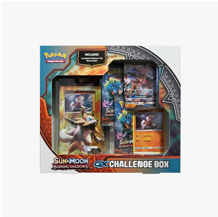 Pokémon TCG Sun & Moon Burning Shadows GX Challenge Box [Lycanroc GX]