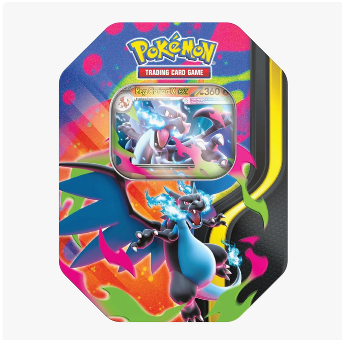 Pokemon TCG Mega Charizard X Tin