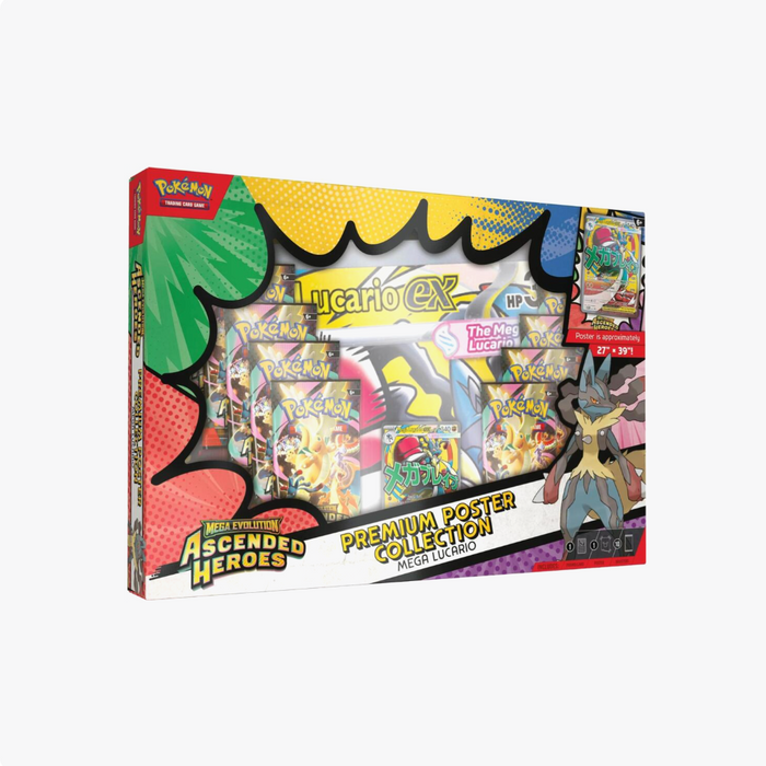 Pokémon TCG Mega Evolution Ascended Heroes Premium Poster Collection [Mega Lucario]