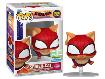 Funko POP! Marvel: Spider-Man Across The Spider-Verse - Spider-Cat (Funko Sticker/Limited Edition)(Flocked)(5000 Pcs) #1509