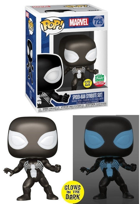 Funko POP! Marvel: Spider-Man (Symbiote Suit)(GiTD)(Funko)(Damaged Box)[A] #725