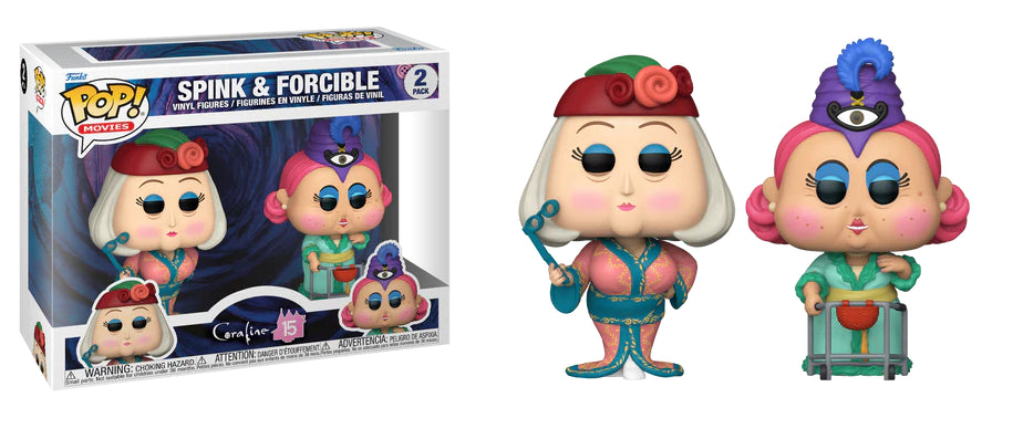 Funko POP! Movies: Coraline - Spink & Forcible (Damaged Box) [2-Pack]