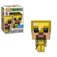 Funko POP! Games: Minecraft - Steve In Gold Armor (Walmart) #321